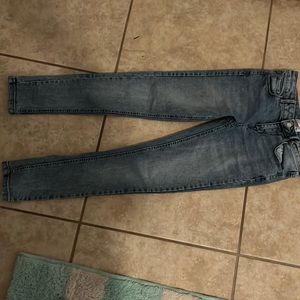 Skinny leg worn once runs small.